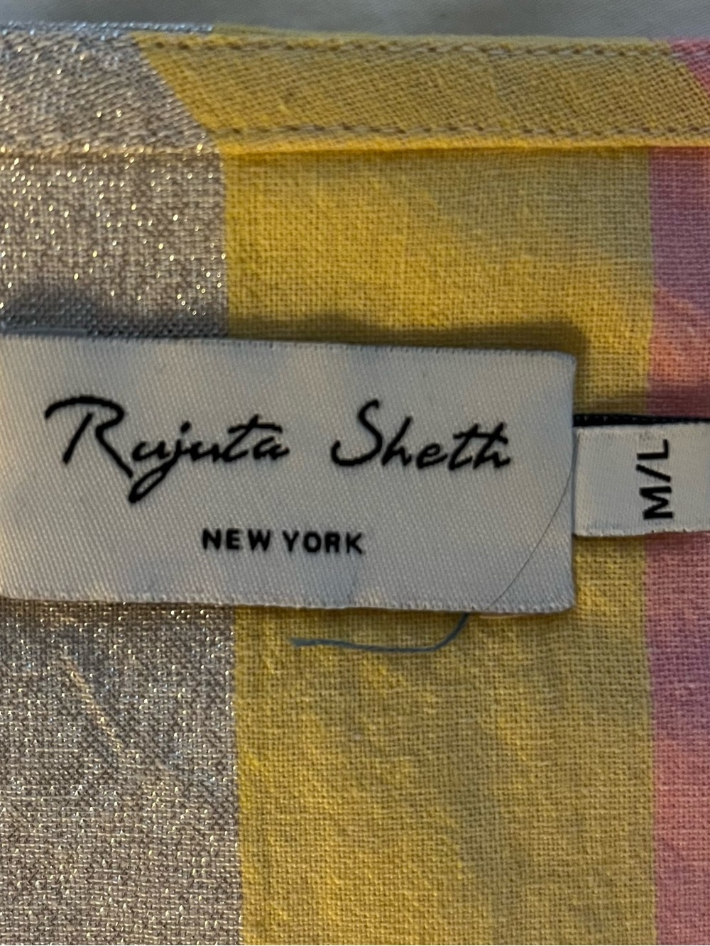 Rujuta Sheth Ruby Kaftan Dress - Candy Stripe sz M/L - Picture 2 of 7